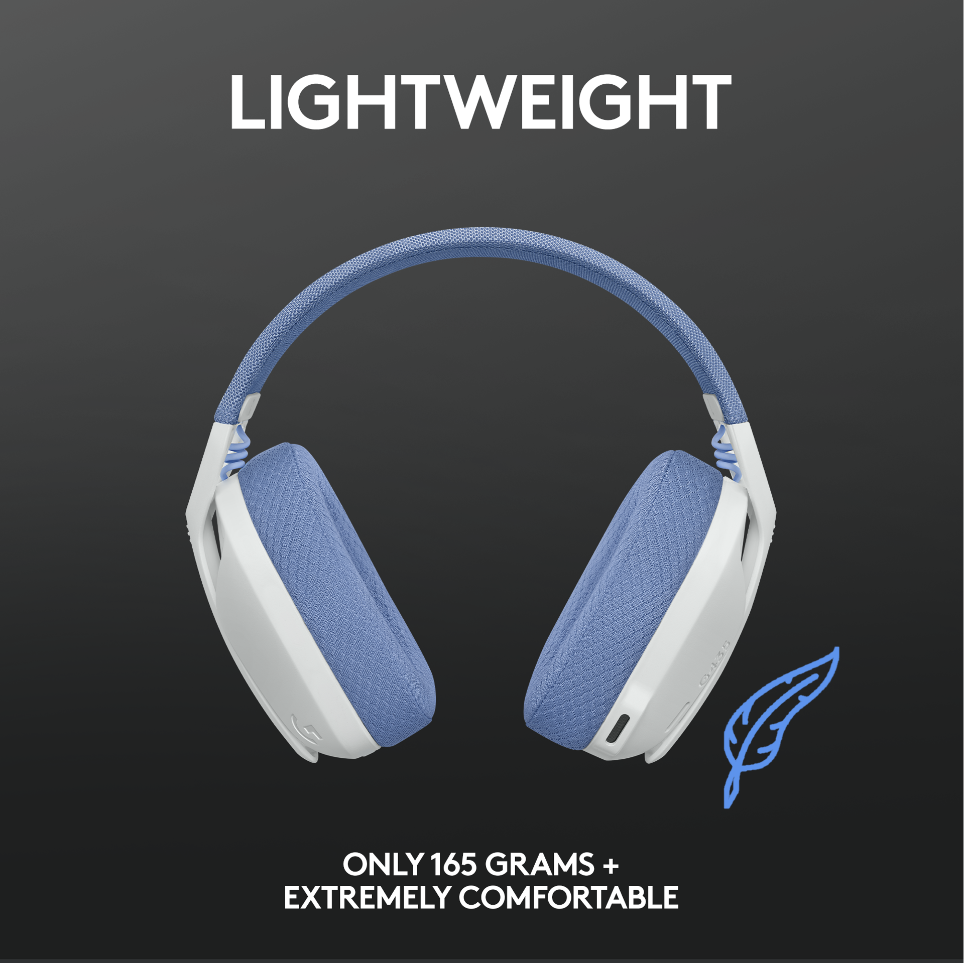 Logitech - G435 Lightspeed Wireless Gaming Headset - Vit