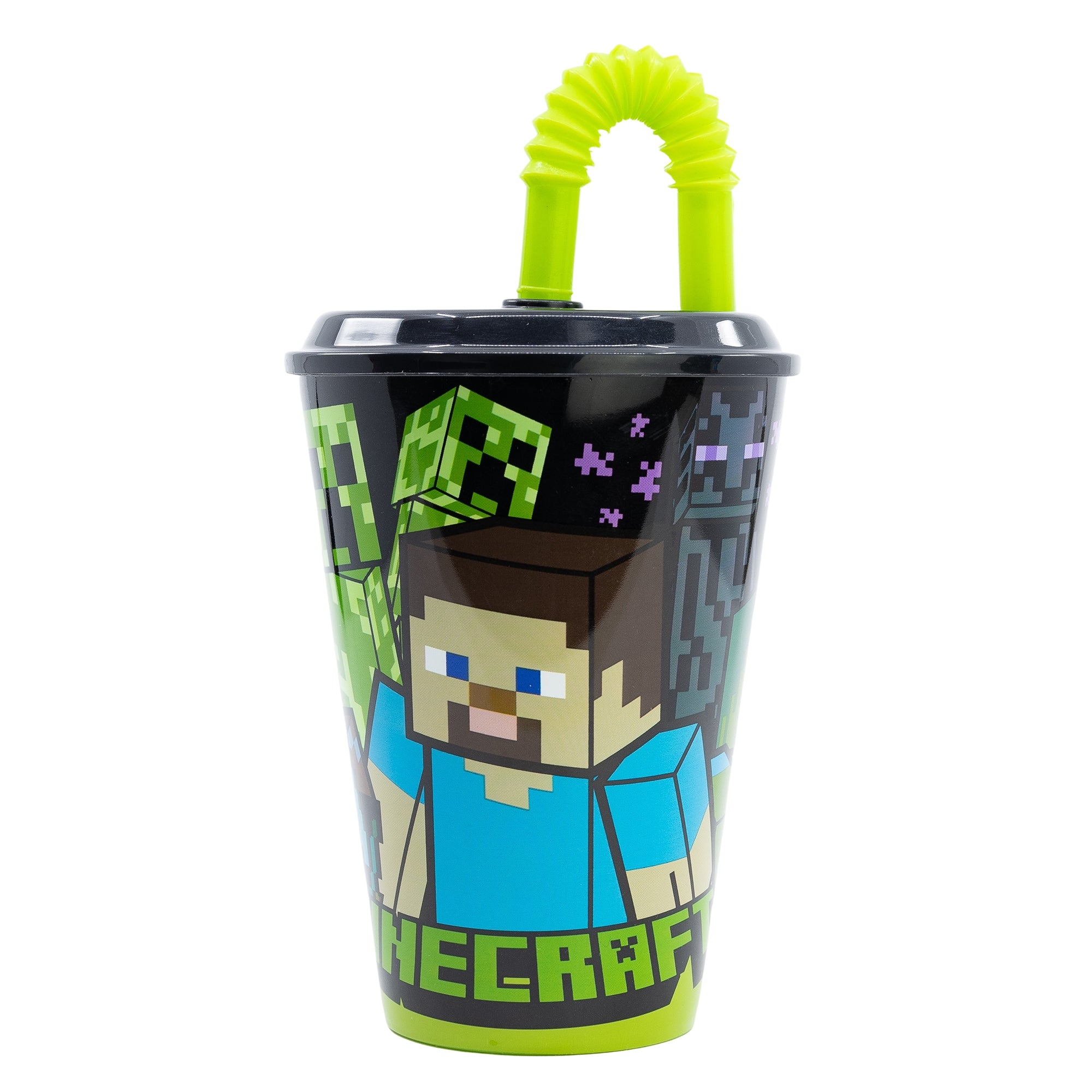 Minecraft-mugg med sugrör - 430 ml