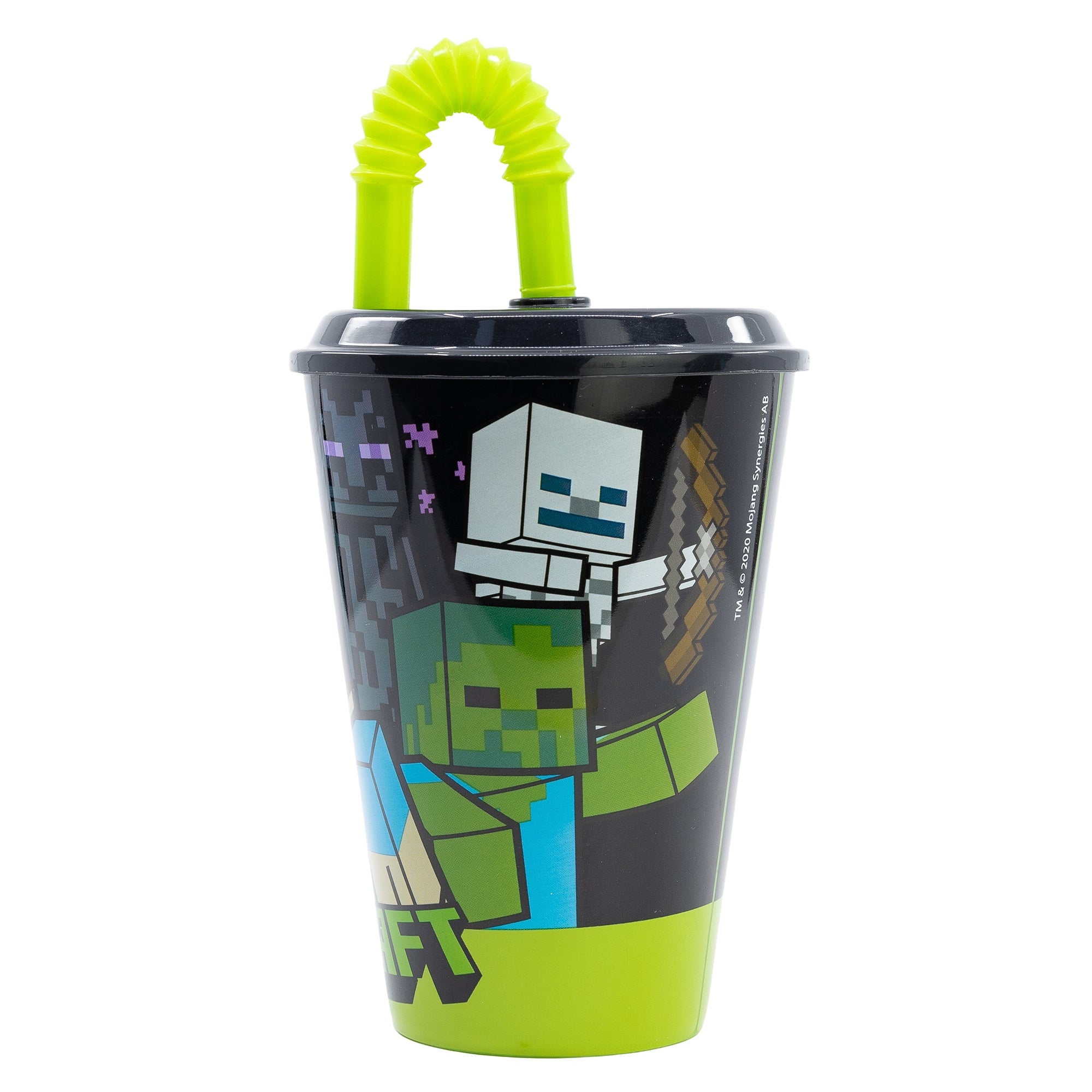Minecraft-mugg med sugrör - 430 ml