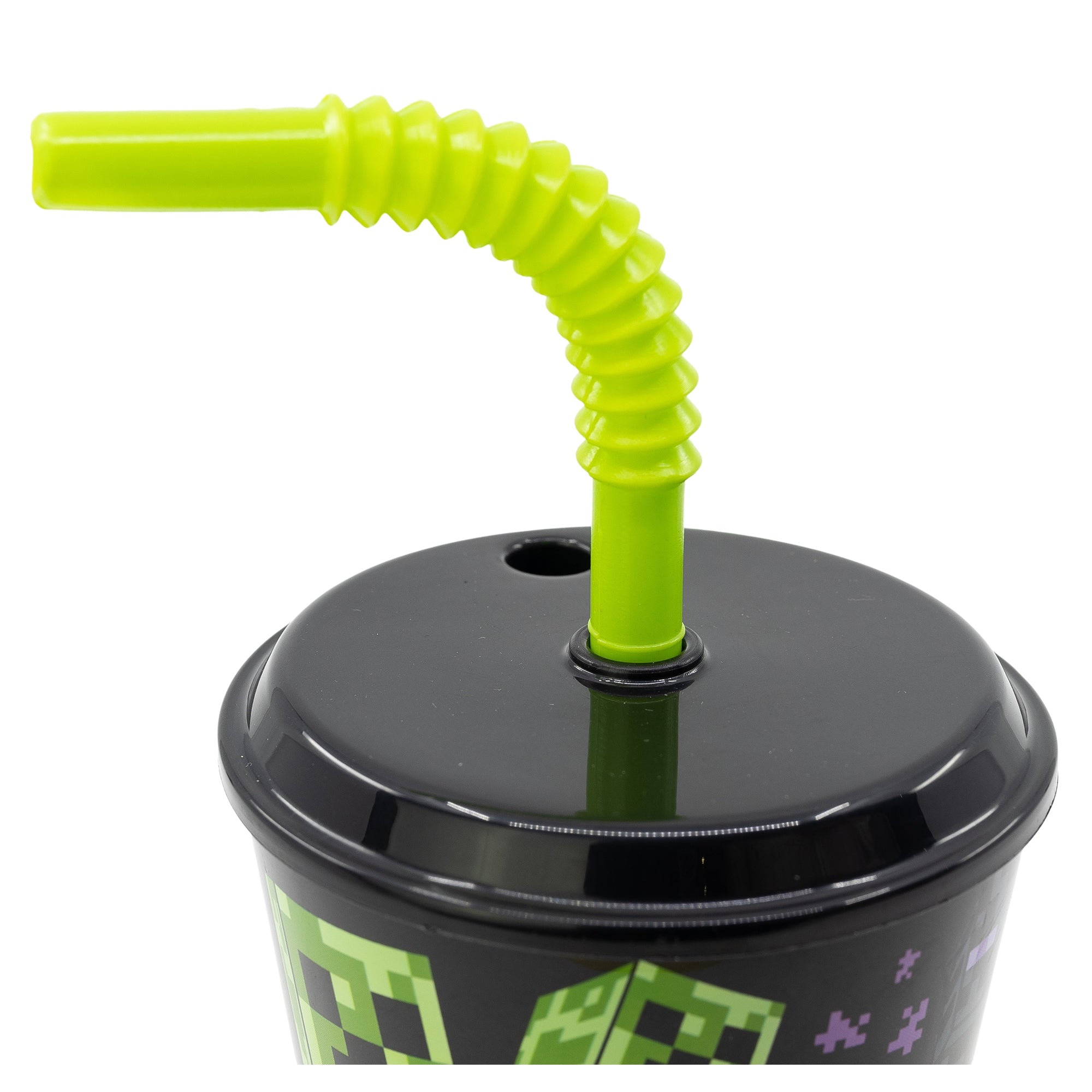 Minecraft-mugg med sugrör - 430 ml