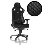 Noblechairs EPIC Äkta Läder Svart/Svart