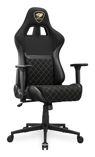 COUGAR Armor One V2 Gold F, PVC/stof, sort gamingstol – produktdetalje