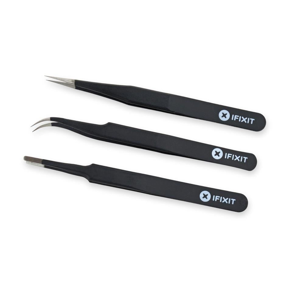 IFixit Precision Pincett Set PRO - Set Med 3 Precisionspincett