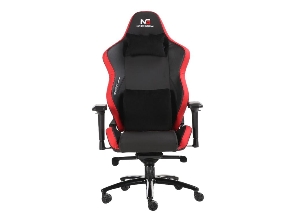 Nordic Gaming Heavy Metal Gamer Stol Svart Röd