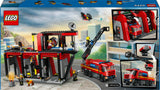 LEGO 60414 City Brandstation Med Skivspelare Stege Fordon, Byggleksaksväska