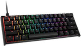 Ducky One 3 - Klassisk Svart / Vit Nordisk - Mini 60% - Körsbärsbrun