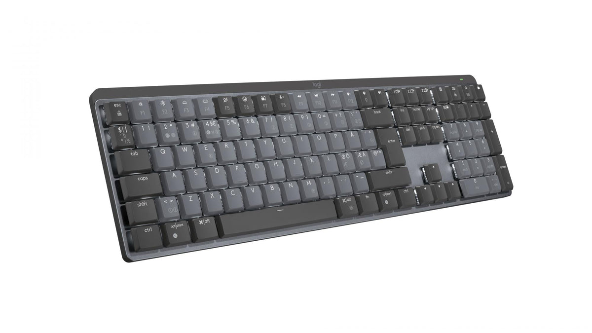 Logitech - MX Mechanical Wireless Illuminated Keyboard - Nordic - Clicky Switch Logitech