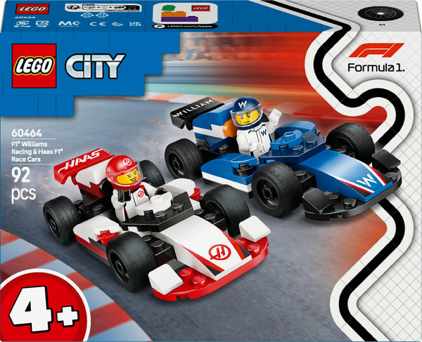 LEGO 60464 City F1 Williams Racing och Haas F1 Racing-bilar