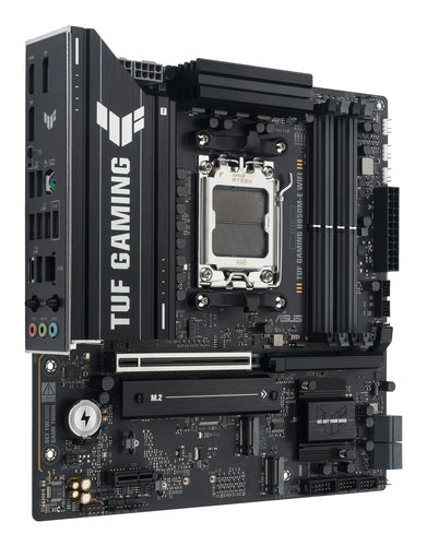 ASUS TUF GAMING B850M-E WIFI set skråt fra højre