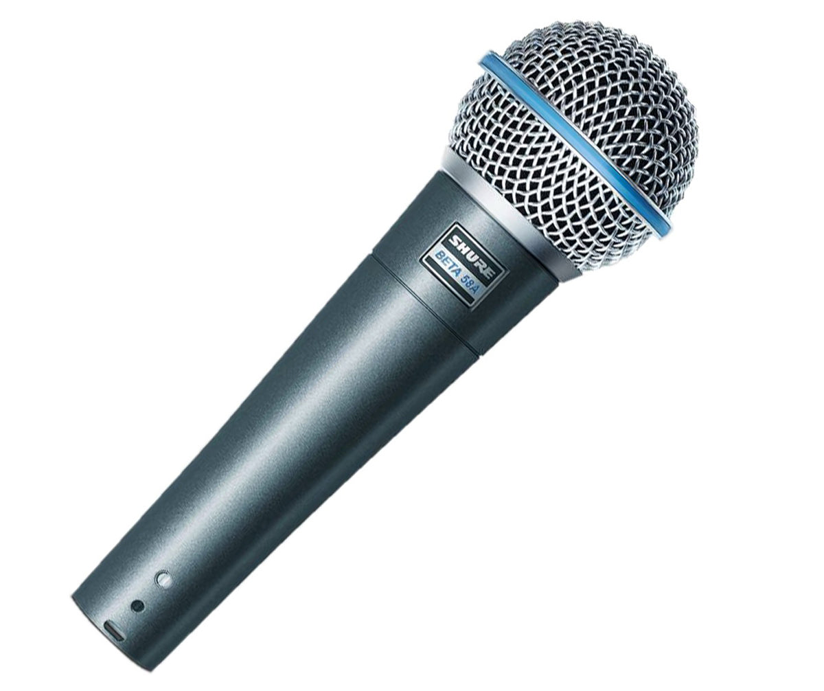 Shure Beta 58A mikrofonkabel superkardioid blå 