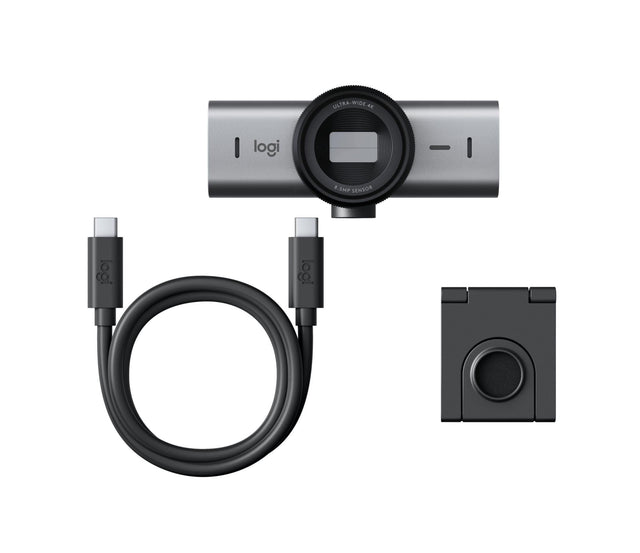 Logitech - MX Brio Ultra HD 4K Collaboration and Streaming Webcam - Graphite Logitech