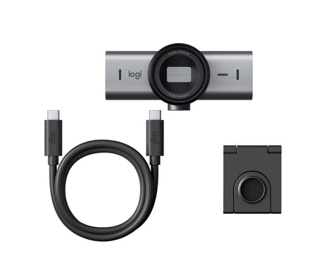 Logitech - MX Brio Ultra HD 4K Collaboration and Streaming Webcam - Graphite Logitech