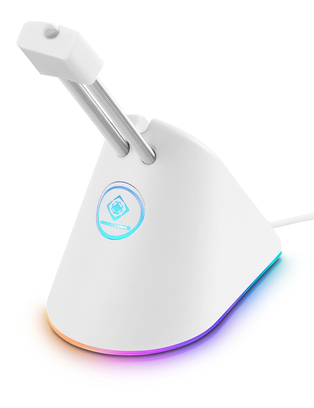 WA91 RGB Mus Bungee Med Infällbar Arm, Vit