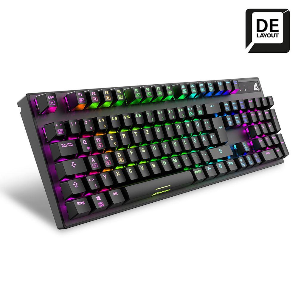 Sharkoon SKILLER SGK20 tastatur – Huano Brown, tysk layout