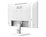 MSI PRO MP251W E14A – 24,5″ skærm, 1920 × 1080, 144 Hz, hvid – bagside set skråt