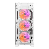 Darkflash DK361 Datorfodral + 4 Fläktar (vit)