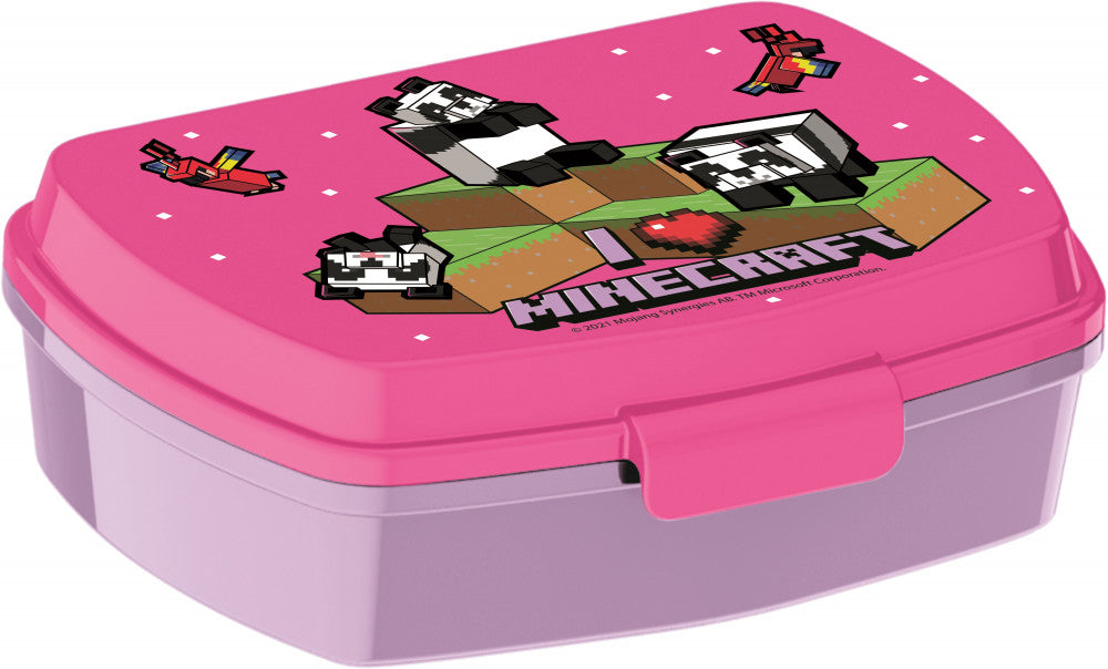 Minecraft Girls Rolig Smörgåslåda I Plast