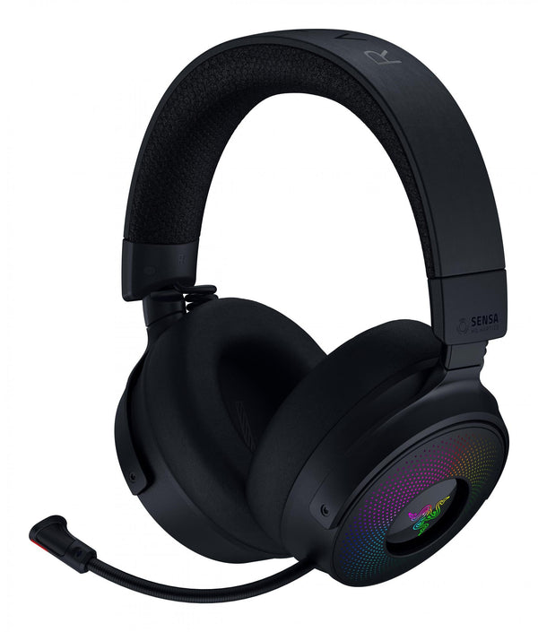 Razer – Kraken V4 Pro Black – Trådlöst RGB-spelheadset (Trådlöst och kabel)
