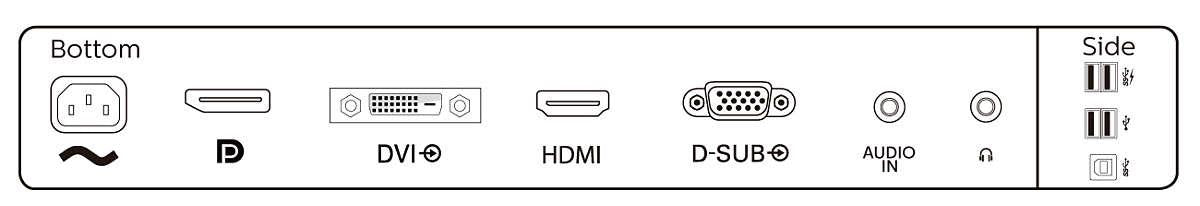 Philips B Line 241B8QJEB 24 1920 X 1080 (Full HD) DVI VGA (HD-15) HDMI DisplayPort 75 Hz Pivot Monitor