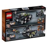LEGO Technic 42065 – Fjernstyret bæltekøretøj – æskens bagside med køretøj og alternativ model