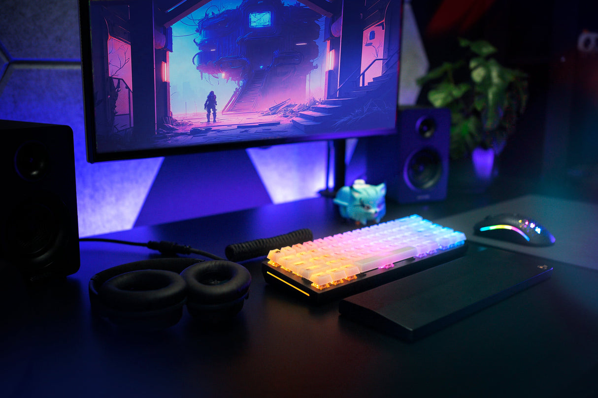 Glorious Polychroma V2 RGB Keycaps - Nordic ISO (131 St) - Cherry Profile