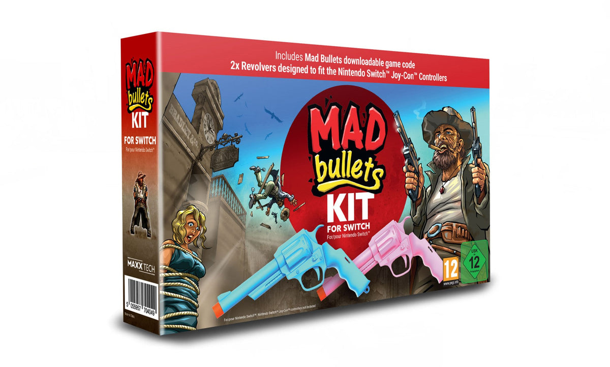Maxx Tech Mad Bullets Kit Switch med downloadkode – Mad Bullets-sæt i æske