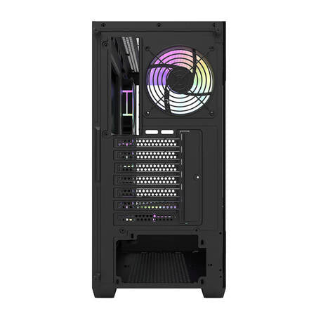Darkflash DS900 Datorfodral (svart) + 7 ARGB-fläktar