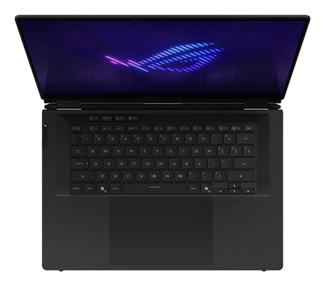 ASUS ROG Zephyrus Duo GX651AX-SR004W – tastatur og arbejdsflade set ovenfra; layout på billedet er illustrativt