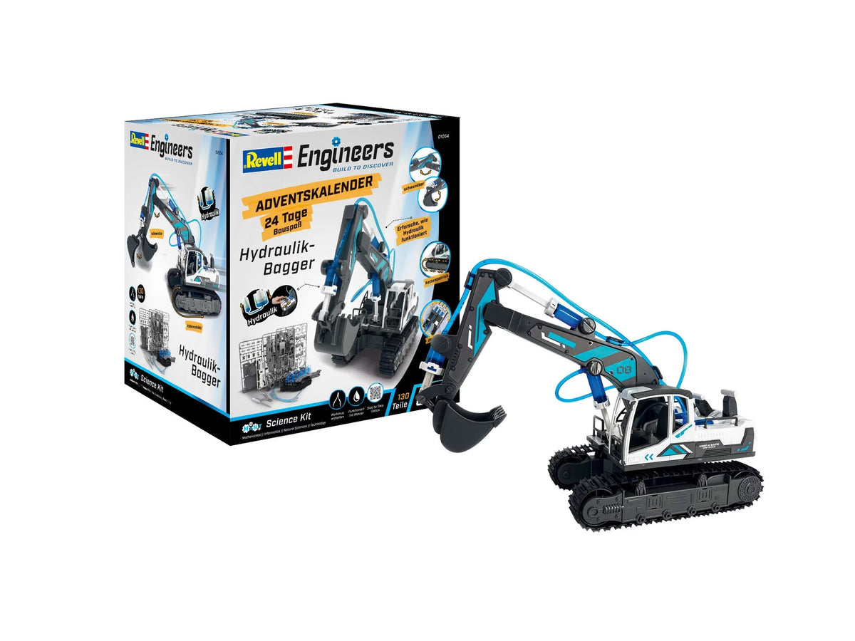 Revell Engineers 01054 – julekalender med hydraulisk gravemaskine
