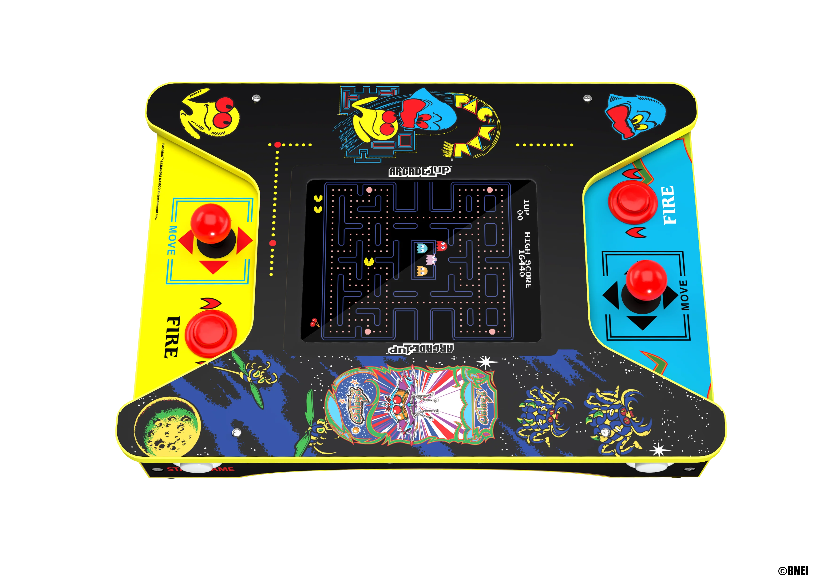 ARCADE 1 Up Pac-Man Head-to-Head-bord