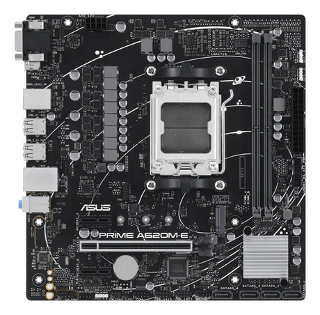 ASUS PRIME A620M-E-CSM – bundkort set ovenfra
