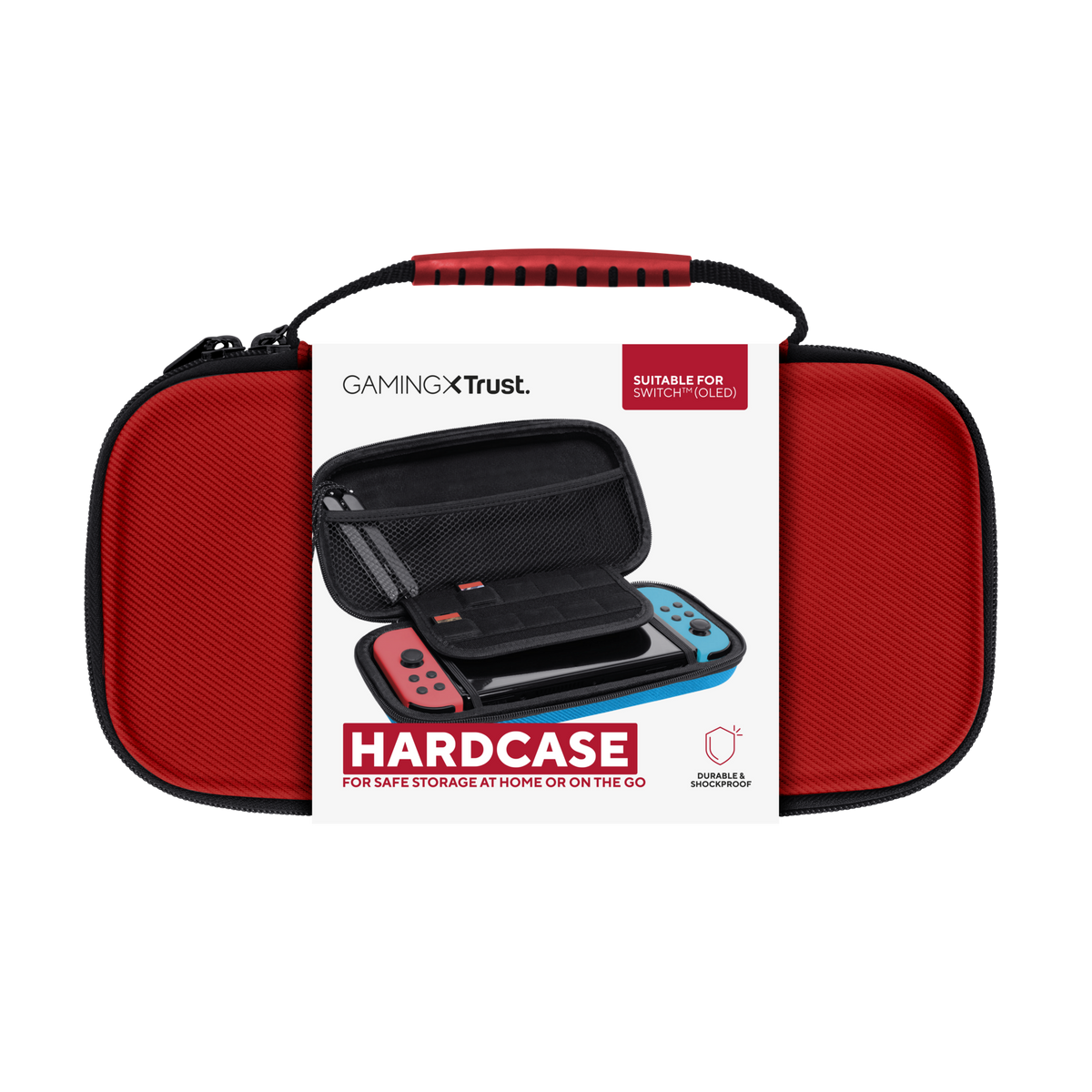Trust GXT 1248S Hardcase til Nintendo Switch – rød/blå – produktbillede 4