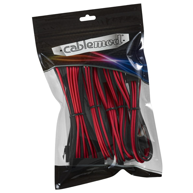 CableMod Classic ModMesh Cable Extension Kit - 8+6 Series - Svart/röd