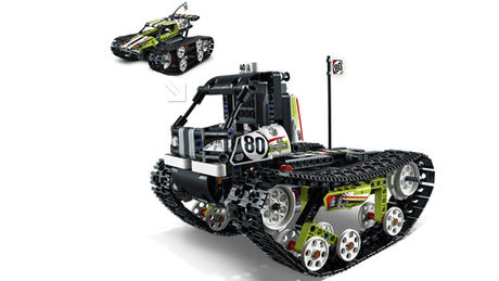 LEGO Technic 42065 – Fjernstyret bæltekøretøj – alternativ terrænlastbil og bæltekøretøj; kun én model kan bygges ad gangen