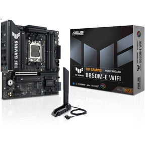 ASUS TUF GAMING B850M-E WIFI med emballage og antenne