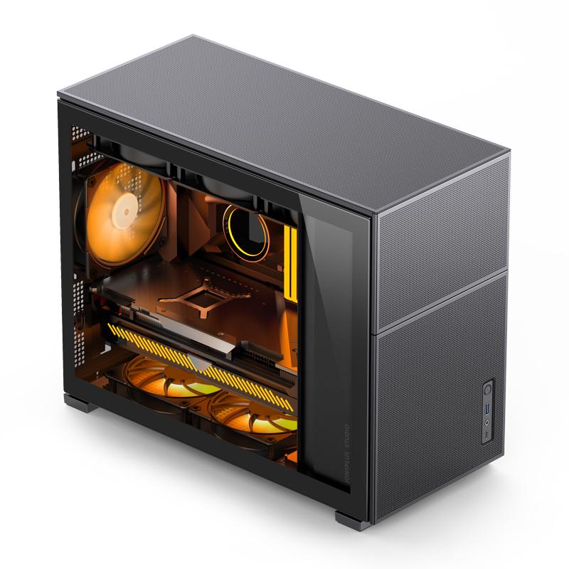 Jonsbo D31 MESH MATX Fodral, Härdat Glas - Svart