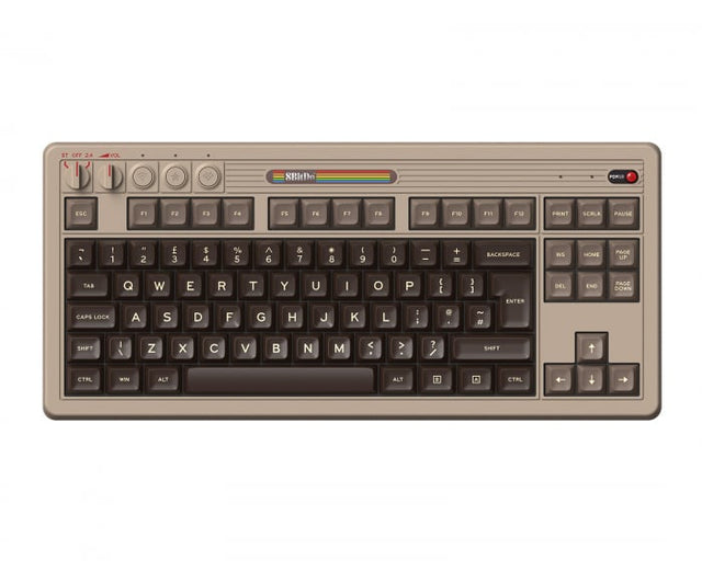 8BitDo Retro 87 Mechanical Keyboard C64 Edition ISO UK – C64 Edition tastatur med 87 taster