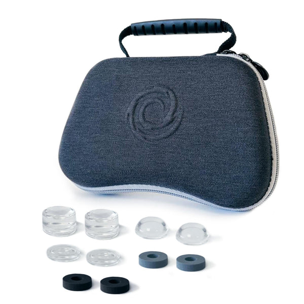 Universe Controller-fodral med 10 tillbehör, 4 ringar + 6 silikonlock - grå