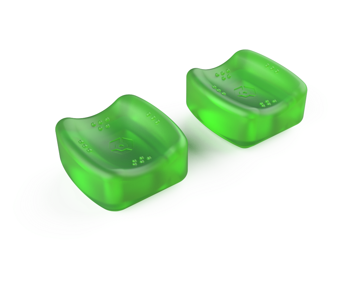 Gioteck Sniper Thumb Grips (genomskinlig Grön)