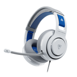Turtle Beach Atlas 200 – PlayStation-headset – Hvid – hvidt PlayStation-headset skråt forfra
