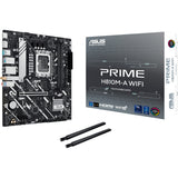 ASUS PRIME H810M-A WIFI – bundkort, Wi-Fi-antenne og emballage