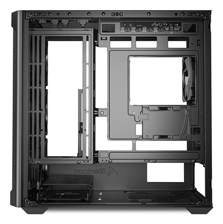 Sharkoon MK4W RGB Strip Black Mesh Front Tempered Glass ARGB Strip 4x 120mm Fans USB-C BTF Micro-ATX Gaming PC Case Sharkoon