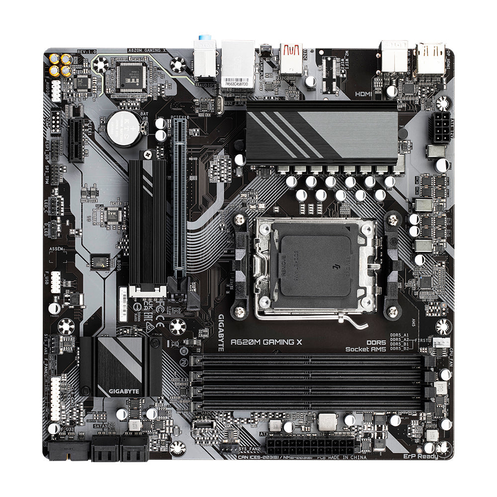 GIGABYTE A620M GAMING X - Socket AM5 - Moderkort