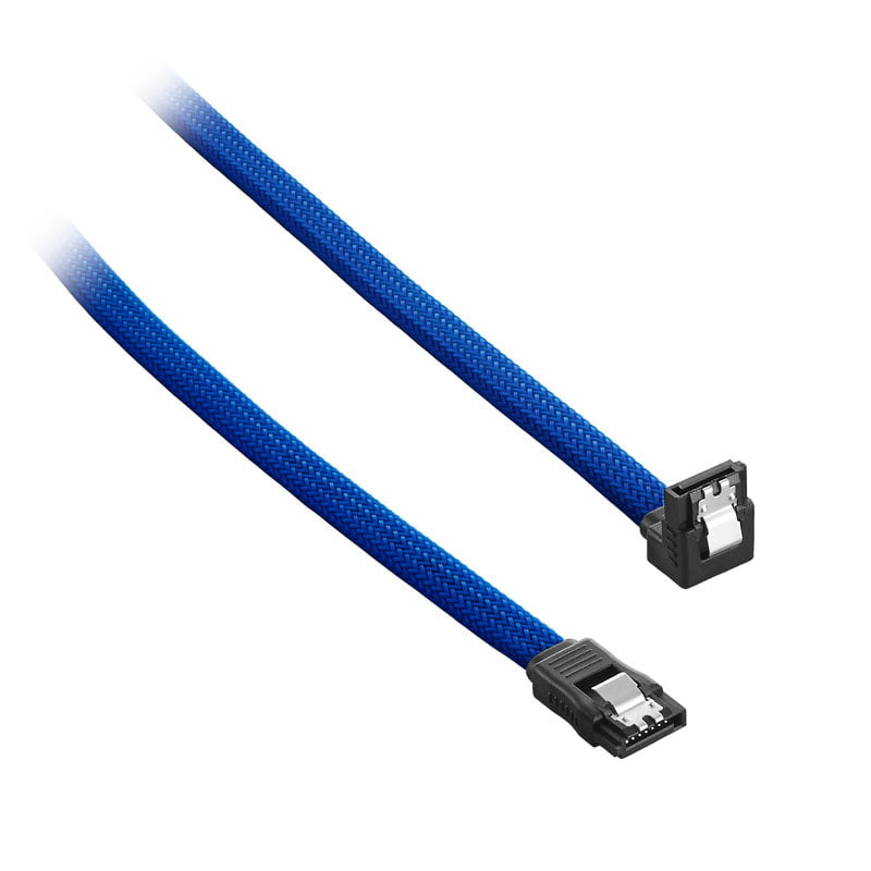 CableMod ModMesh Right Angle SATA 3 Kabel 30cm - Blå