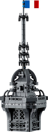 LEGO Icons 10307 – Eiffeltårnet – toppen med sendetårn og fransk flag