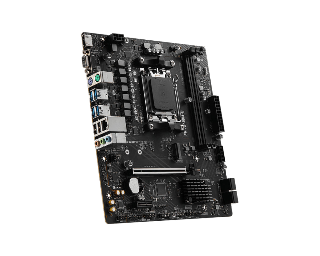 MSI PRO B650M-B - Sockel AM5 - Moderkort (svart)