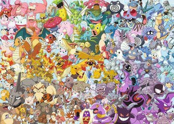 Ravensburger - Pussel 1000 - Utmaning - Pokémon