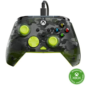 Turtle Beach Rematch Core Ghost Camo/Yellow – Xbox/PC – Front med camouflage