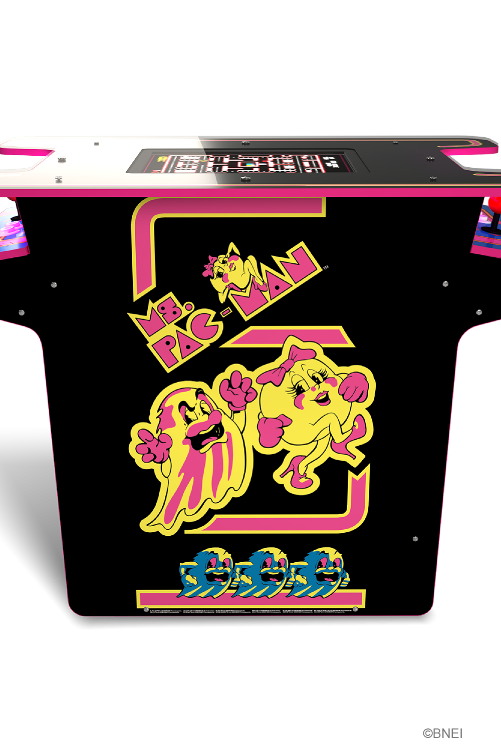 ARCADE 1 UP MS. PAC-MAN HEAD-TO-HEAD-BORD