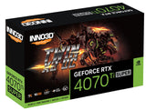 INNO3D GeForce RTX 4070 Ti SUPER TWIN X2 OC, grafikkort (DLSS 3, 3x DisplayPort, 1x HDMI 2.1a)